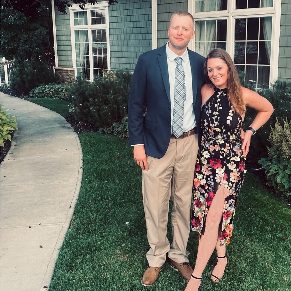 Lulus embroidered cocktail dress